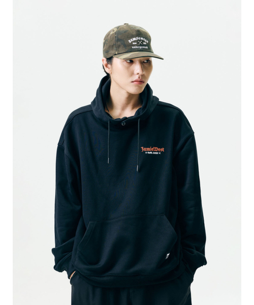 JAMIE WEST（ジェイミーウエスト）の「グレイブスナップフードスウェット（ブラック）（パーカー・レディース・その他・MEDIUM/LARGE/X-LARGE）」の2枚目の写真