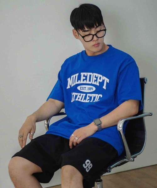 THE MILE（ザマイル）の「MILE DEPT. GARMENTS CREW [BLUE]（Tシャツ/カットソー・メンズ・その他・SMALL/MEDIUM/LARGE/X-LARGE/X-SMALL）」の2枚目の写真