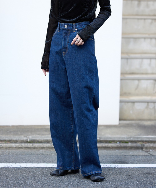 追加5 ULTデニムハイライズルーズ5PKT（デニムパンツ）｜OUTDOOR