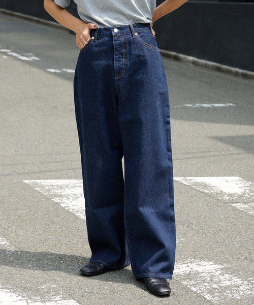 追加5 ULTデニムハイライズルーズ5PKT（デニムパンツ）｜OUTDOOR
