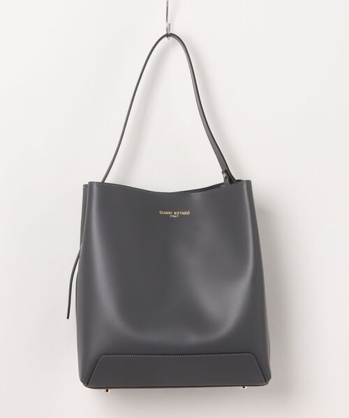 Scrap Book（スクラップブック）の「【GIANNI NOTARO】タックショルダーバッグ（ショルダーバッグ・レディース・レッド/グレー・FREE）」の2枚目の写真