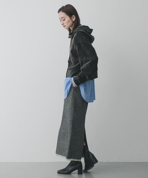 SENSE OF PLACE by URBAN RESEARCH(センスオブプレイスバイアーバンリサーチ)の「ツイードフリンジジップスカート(スカート・レディース・ブラウン/ブラック・SMALL/MEDIUM)」の18枚目の写真