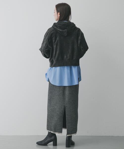 SENSE OF PLACE by URBAN RESEARCH(センスオブプレイスバイアーバンリサーチ)の「ツイードフリンジジップスカート(スカート・レディース・ブラウン/ブラック・SMALL/MEDIUM)」の19枚目の写真