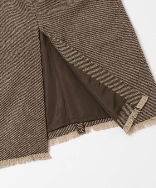 SENSE OF PLACE by URBAN RESEARCH(センスオブプレイスバイアーバンリサーチ)の「ツイードフリンジジップスカート(スカート・レディース・ブラウン/ブラック・SMALL/MEDIUM)」の14枚目の写真