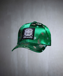 KIRTIMUKHA（キールティムカ）の「Embroidered Patch Oriental Fabric Ball Cap Green（キャップ）」