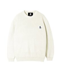 EIGHTVOLUME（エイトボリューム）の「EV E Patch Haji Knit Overfit Man-to-Man (Ivory)（ニット/セーター）」