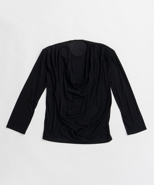 PRANK PROJECT（プランクプロジェクト）の「【2026Spring Pre-Order】ドレープオーバートップ / Drape Over Top（Tシャツ/カットソー・レディース・グレー/ブラック/グレイッシュベージュ・FREE）」の20枚目の写真