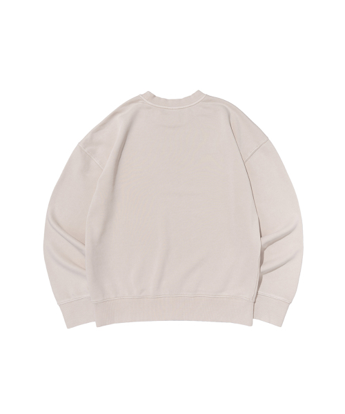 BECANVAS(ビキャンバス)の「BECANVAS PIGMENT DYDE OVERFIT MTM (SAND BEIGE)(スウェット・レディース・サンドベージュ・LARGE/SMALL/X-LARGE/MEDIUM)」の2枚目の写真