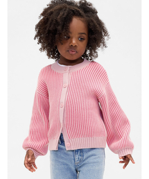 BABY パール付きボレロ/カーディガン 長袖 ピンク BABY パール付きボレロ/カーディガン 長袖 ピンク