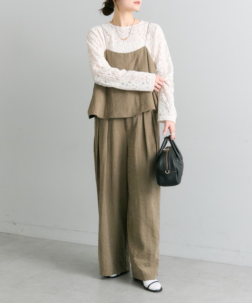 PUAL CE CIN（ピュアルセシン）の「モールペイズリーストレッチレースプルオーバー（Tシャツ/カットソー・レディース・アイボリー/ブラック・FREE）」の16枚目の写真