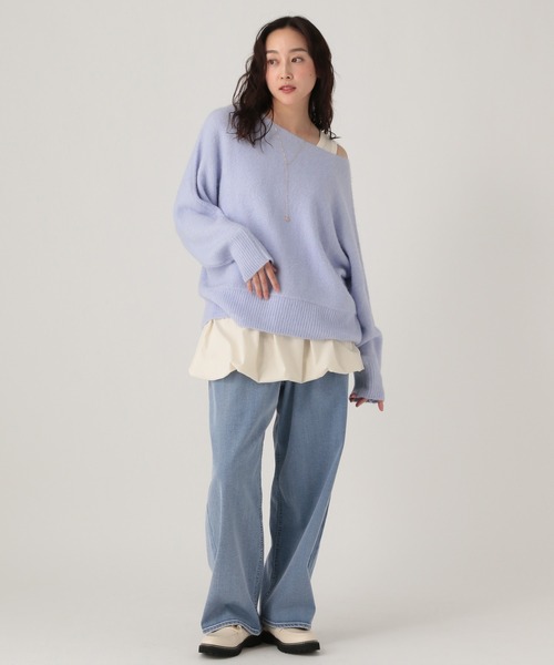 Elura（エルーラ）の「大人カラーカーブデニム/625551（デニムパンツ・レディース・ブラウン/ライトピンク/ブルー・MEDIUM/LARGE）」の11枚目の写真