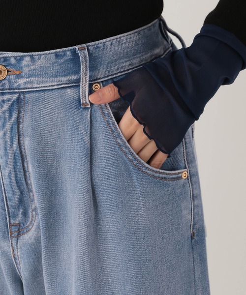 Elura（エルーラ）の「大人カラーカーブデニム/625551（デニムパンツ・レディース・ブラウン/ライトピンク/ブルー・MEDIUM/LARGE）」の19枚目の写真