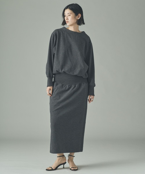 Curensology（カレンソロジー）の「Curensology(カレンソロジー)/ラグウォームリブワンピース（ワンピース・レディース・グレー/ブラック・FREE）」の3枚目の写真