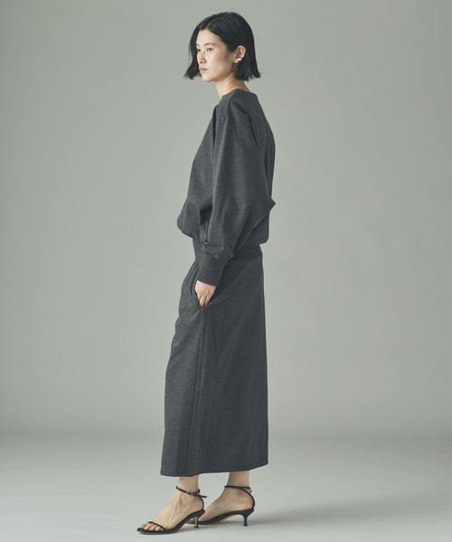 Curensology（カレンソロジー）の「Curensology(カレンソロジー)/ラグウォームリブワンピース（ワンピース・レディース・グレー/ブラック・FREE）」の4枚目の写真