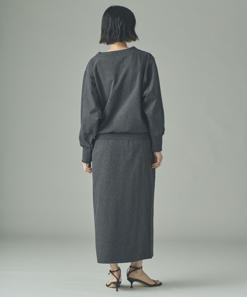 Curensology（カレンソロジー）の「Curensology(カレンソロジー)/ラグウォームリブワンピース（ワンピース・レディース・グレー/ブラック・FREE）」の5枚目の写真