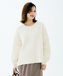 【TORRAZZO DONNA】ドッキングニットトップス