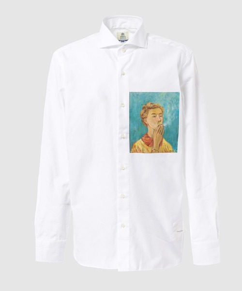 JUNYA WATANABE MAN（ジュンヤワタナベマン）の「LUIGI BORRELLI『TOVE』PRINT SHIRT（シャツ/ブラウス・メンズ・ホワイト・M）」の2枚目の写真