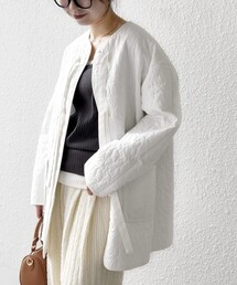 ノーカラーコート（ホワイト/白色系）ファッション通販 - ZOZOTOWN