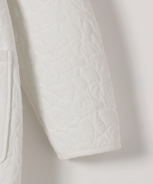 SHIPS any（シップス エニィ）の「SHIPS any: キルティング ステッチ ノーカラー ミディ コート（ノーカラーコート・レディース・ブラック/オフホワイト・ONE SIZE）」の20枚目の写真