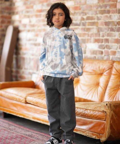ELEMENT(エレメント)の「ELEMENT/エレメント ACOMPANY HOOD YOUTH キッズ パーカー BG025021(パーカー・キッズ・ホワイト×ブルー/ブラック×ホワイト・130cm/140cm/150cm/160cm)」の6枚目の写真