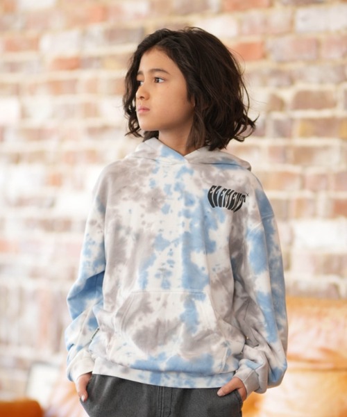 ELEMENT(エレメント)の「ELEMENT/エレメント ACOMPANY HOOD YOUTH キッズ パーカー BG025021(パーカー・キッズ・ホワイト×ブルー/ブラック×ホワイト・130cm/140cm/150cm/160cm)」の5枚目の写真