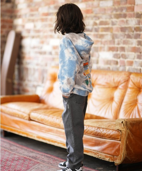 ELEMENT(エレメント)の「ELEMENT/エレメント ACOMPANY HOOD YOUTH キッズ パーカー BG025021(パーカー・キッズ・ホワイト×ブルー/ブラック×ホワイト・130cm/140cm/150cm/160cm)」の8枚目の写真