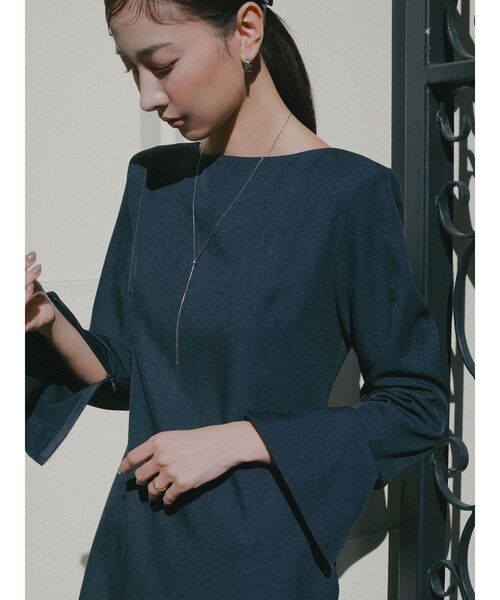 LAGUNAMOON（ラグナムーン）の「【ソンイさんコラボ】LADYセレモニーワンピース 【オケージョン】（ワンピース・レディース・チャコールグレー/ネイビー・MEDIUM/SMALL）」の15枚目の写真