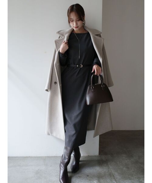 LAGUNAMOON(ラグナムーン)の「【ソンイさんコラボ】LADYセレモニーワンピース 【オケージョン】(ワンピース・レディース・チャコールグレー/ネイビー・MEDIUM/SMALL)」の19枚目の写真