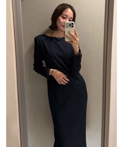LAGUNAMOON（ラグナムーン）の「【ソンイさんコラボ】LADYセレモニーワンピース 【オケージョン】（ワンピース・レディース・チャコールグレー/ネイビー・MEDIUM/SMALL）」の20枚目の写真