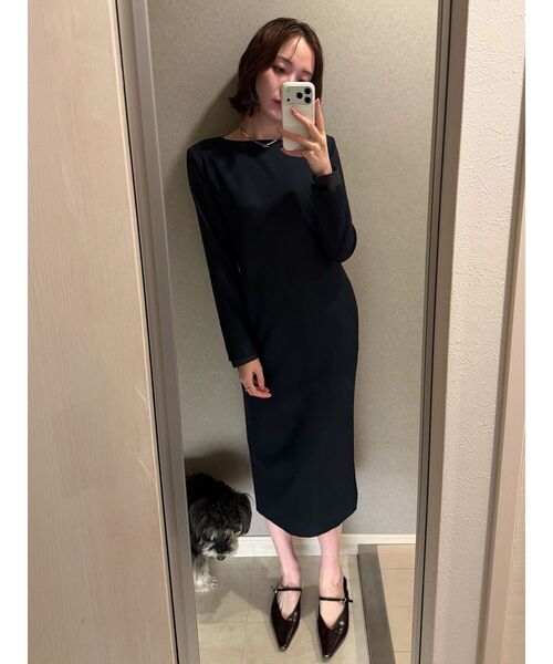 LAGUNAMOON（ラグナムーン）の「【ソンイさんコラボ】LADYセレモニーワンピース 【オケージョン】（ワンピース・レディース・チャコールグレー/ネイビー・MEDIUM/SMALL）」の21枚目の写真