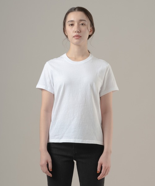 PLATS PLATS ホワイトリブTシャツ Levi's/リーバイス スラブTシャツ（Tシャツ/カットソー）｜Levi's