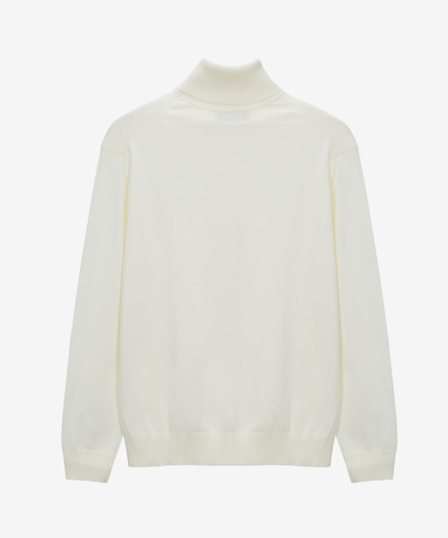 MINDBRIDGE（マインドブリッジ）の「[ON]タートルネックデイリーニット - 3カラー（ニット/セーター・メンズ・ブラック/アイボリー/チャコール・95/100/105/110）」の6枚目の写真