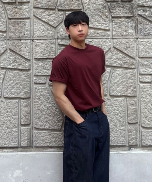 ANALOG MOOD(アナログムード)の「ソフト無地半袖Tシャツ(ワイン)(Tシャツ/カットソー・レディース・その他・2XL/L/M/S/XL)」の9枚目の写真