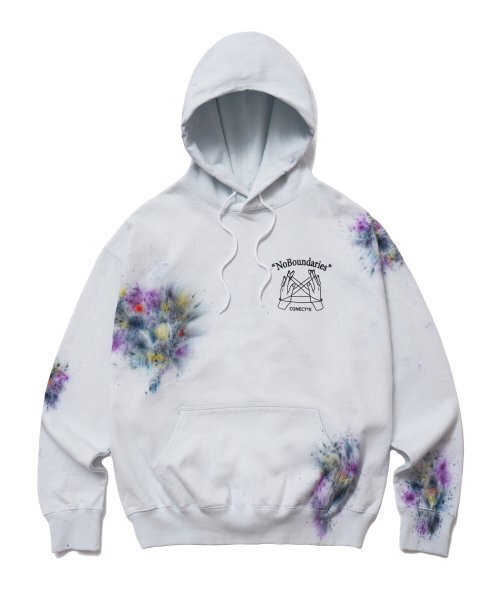 CONECTX(コネクト エックス)の「No Boundaries Hand Spray Dyed Hoodie (multi/sky-blue ver.)(パーカー・メンズ・その他・L/3)」の1枚目の写真