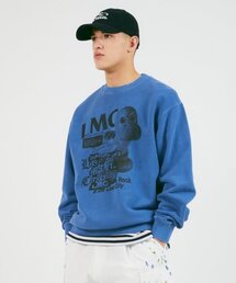 LMC( )��OVERDYED DINO SWEATSHIRT blue(�X�E�F�b�g)