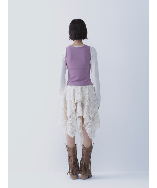 SETSETSET(セットセットセット)の「BUSTIER LACE-UP TEE (PINK)(Tシャツ/カットソー・レディース・その他・ONE SIZE)」の9枚目の写真