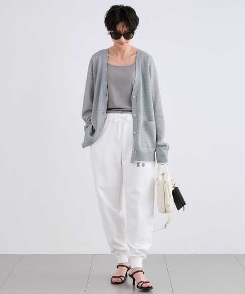 BARNYARDSTORM（バンヤードストーム）の「BARNYARDSTORM / 裏毛ステンシルパンツ【一部店舗限定】（スウェットパンツ・レディース・ホワイト/グレー・FREE）」の10枚目の写真