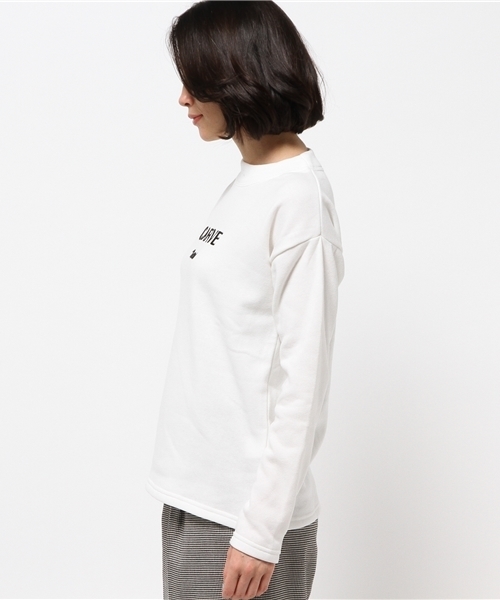 ikka(イッカ)の「ウレタン刺繍裏起毛ハイネック(Tシャツ/カットソー・レディース・ホワイト/グレー/ブラック・LARGE/MEDIUM)」の8枚目の写真