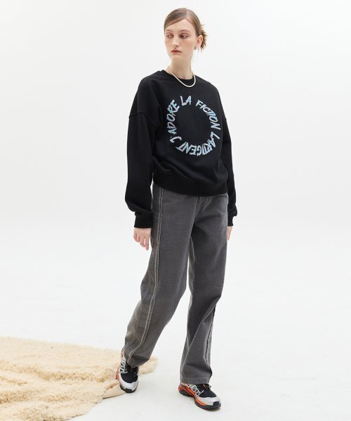 LARTIGENT(ラーティゼン)の「LX STITCH COTTON PANTS(CHARCOAL)(その他パンツ・レディース・その他・M/S)」の1枚目の写真