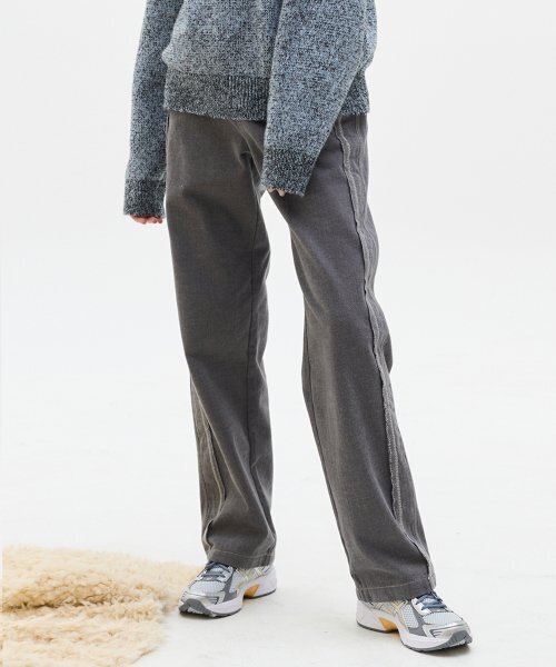 LARTIGENT(ラーティゼン)の「LX STITCH COTTON PANTS(CHARCOAL)(その他パンツ・レディース・その他・M/S)」の3枚目の写真