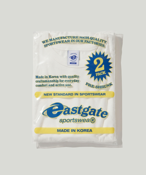 EASTGATE（イーストゲート）の「[2-PACK] 1006レイヤードTシャツ（Tシャツ/カットソー・レディース・ホワイト/ブラック・X-LARGE/SMALL/MEDIUM/LARGE）」の8枚目の写真