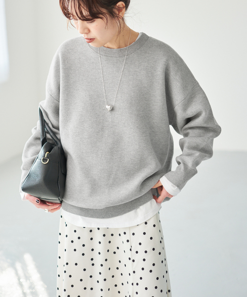 一部店舗+WEB限定》2枚SET ルーズニット&カット（ニット/セーター