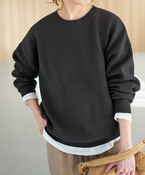 Spick & Span（スピックアンドスパン）の「《一部店舗+WEB限定》2枚SET ルーズニット&カット（ニット/セーター・レディース・ブラック/グリーン/ブラウン/ライトグレー・FREE）」の10枚目の写真