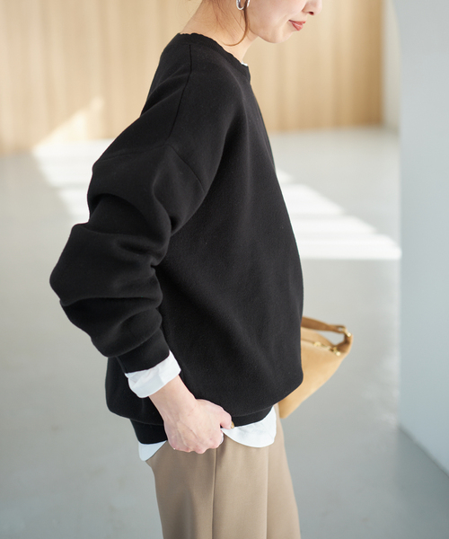 Spick & Span（スピックアンドスパン）の「《一部店舗+WEB限定》2枚SET ルーズニット&カット（ニット/セーター・レディース・ブラック/グリーン/ブラウン/ライトグレー・FREE）」の12枚目の写真