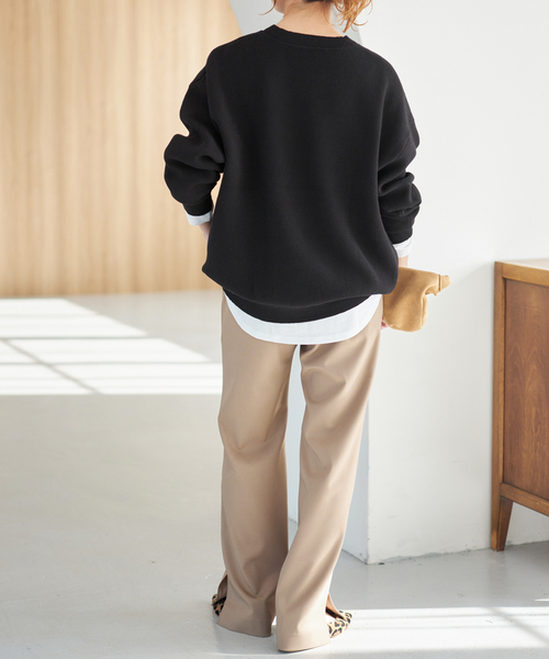 Spick & Span（スピックアンドスパン）の「《一部店舗+WEB限定》2枚SET ルーズニット&カット（ニット/セーター・レディース・ブラック/グリーン/ブラウン/ライトグレー・FREE）」の15枚目の写真