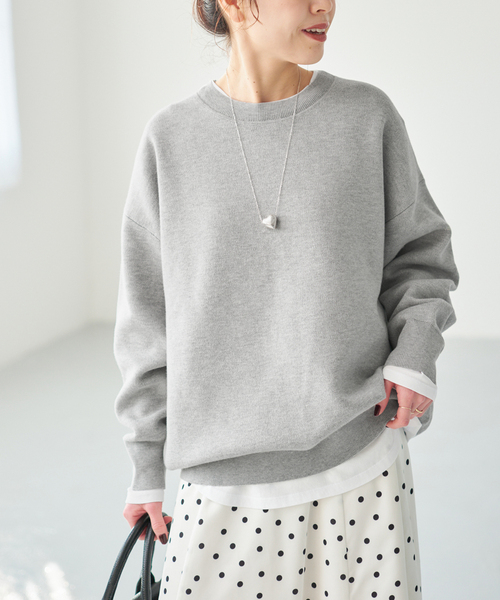 Spick & Span（スピックアンドスパン）の「《一部店舗+WEB限定》2枚SET ルーズニット&カット（ニット/セーター・レディース・ブラック/グリーン/ブラウン/ライトグレー・FREE）」の16枚目の写真