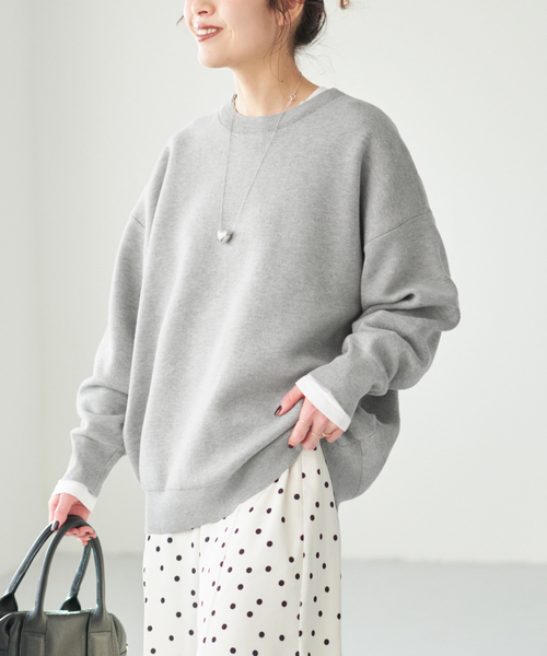 Spick & Span（スピックアンドスパン）の「《一部店舗+WEB限定》2枚SET ルーズニット&カット（ニット/セーター・レディース・ブラック/グリーン/ブラウン/ライトグレー・FREE）」の18枚目の写真