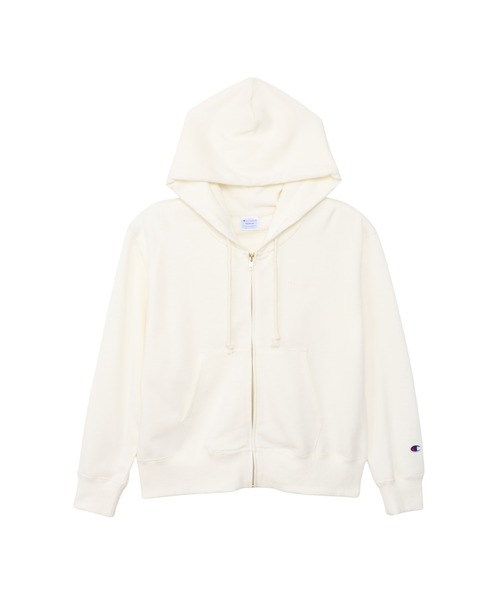 Champion(チャンピオン)の「【Champion/チャンピオン】レディース ジップフーデッドスウェットシャツ(パーカー・レディース・オフホワイト/レッド系その他3/ネイビー/オリーブ/ブラック/アッシュグレー・MEDIUM/SMALL/X-LARGE/LARGE)」の2枚目の写真