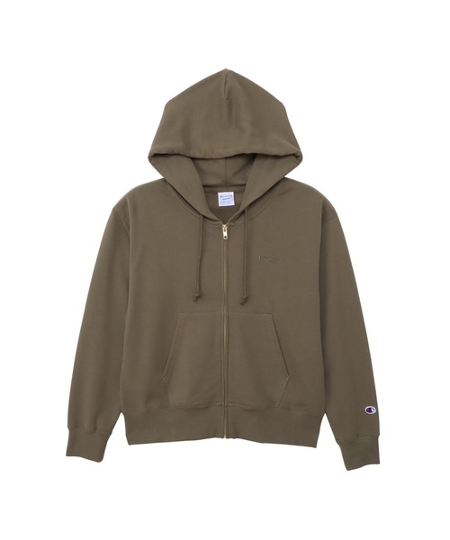Champion(チャンピオン)の「【Champion/チャンピオン】レディース ジップフーデッドスウェットシャツ(パーカー・レディース・オフホワイト/レッド系その他3/ネイビー/オリーブ/ブラック/アッシュグレー・MEDIUM/SMALL/X-LARGE/LARGE)」の4枚目の写真