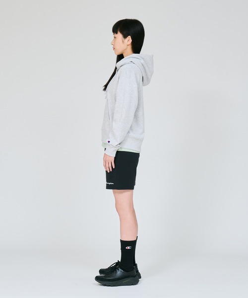 Champion(チャンピオン)の「【Champion/チャンピオン】レディース ジップフーデッドスウェットシャツ(パーカー・レディース・オフホワイト/レッド系その他3/ネイビー/オリーブ/ブラック/アッシュグレー・MEDIUM/SMALL/X-LARGE/LARGE)」の12枚目の写真
